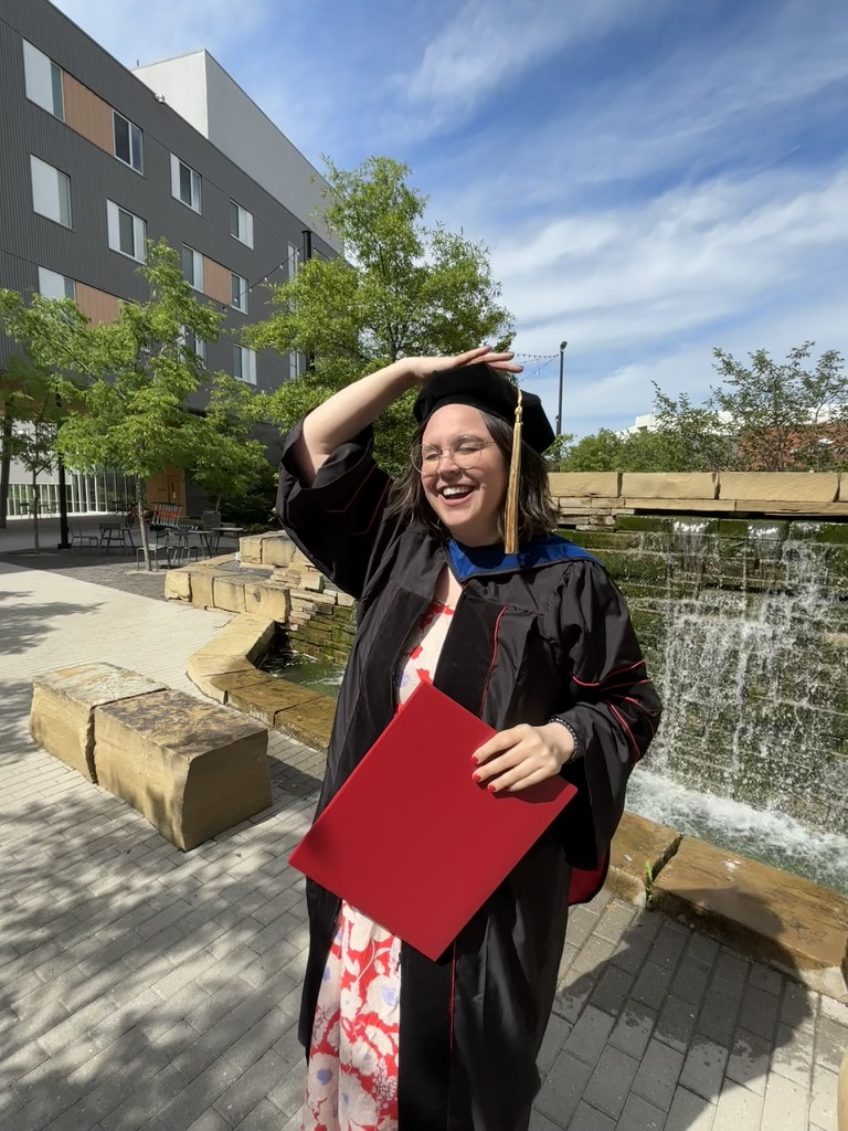 Dr. Kate Barnes at her doctoral graduation