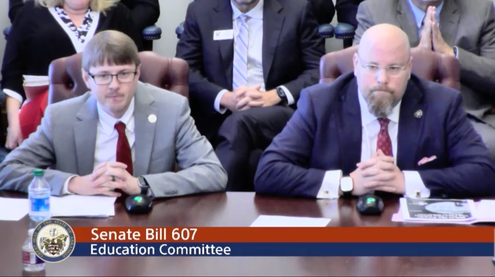 Legislative testimony before the Arkansas Senate Education Committee on SB 607